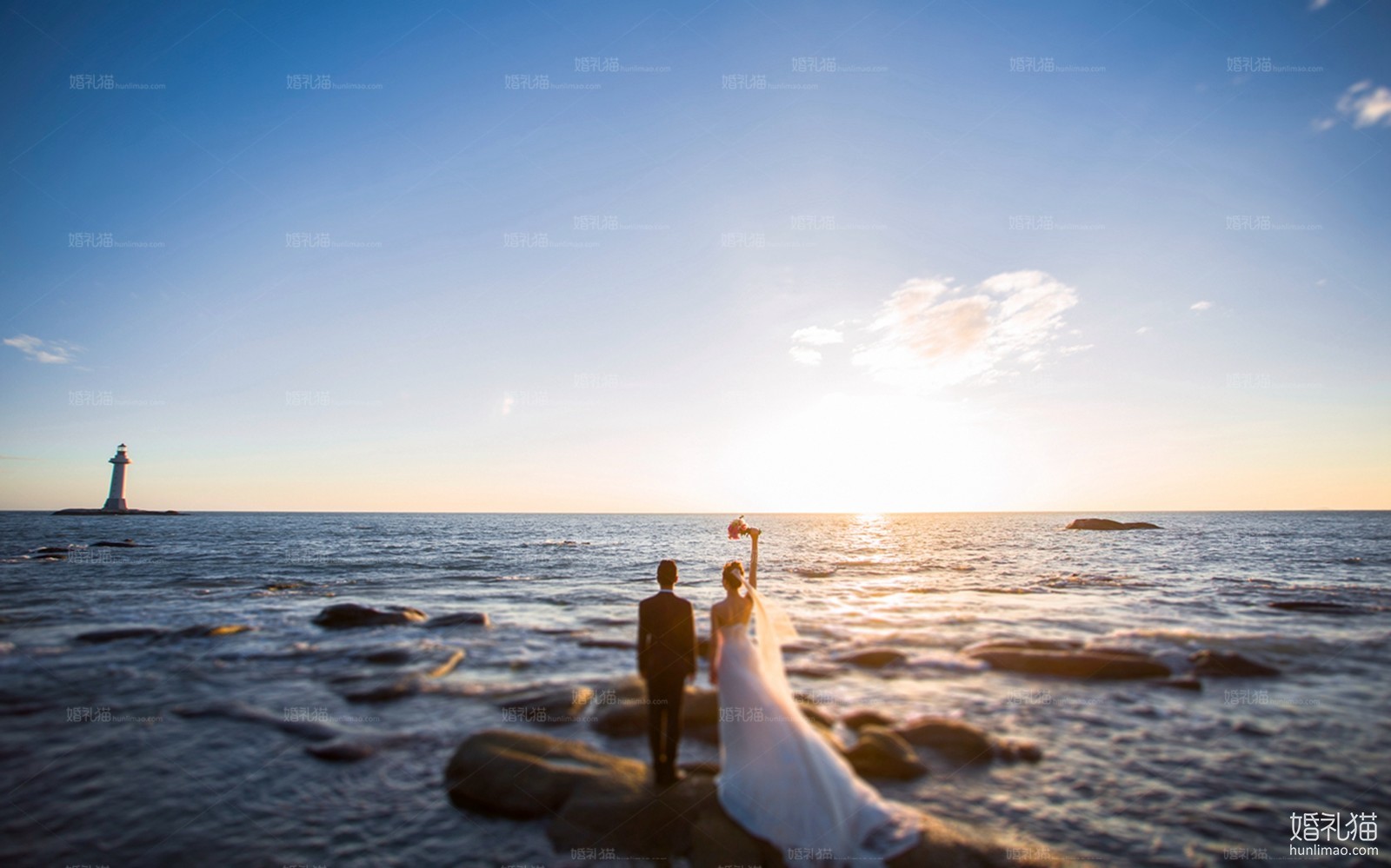 海景婚纱摄影,[海景, 礁石],三亚婚纱照,婚纱照图片